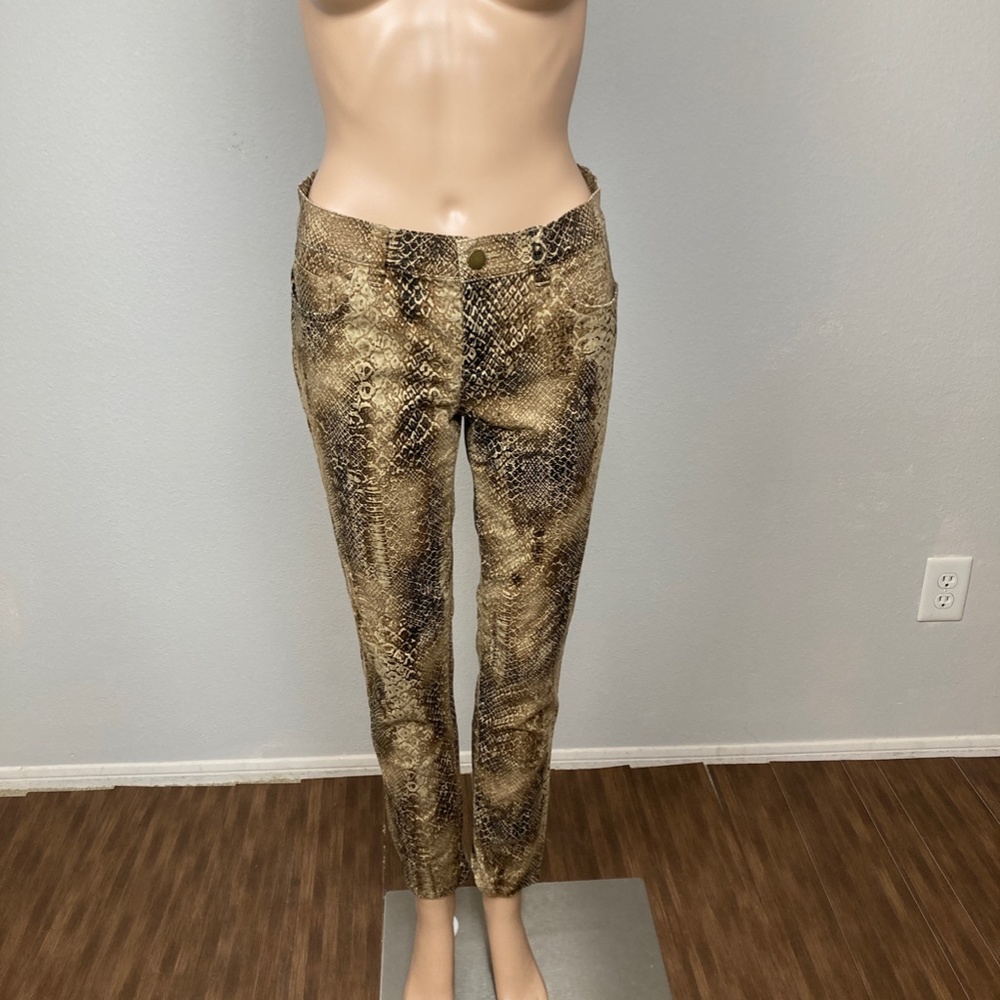 Ralph Lauren Snake Skin Print Skinny Jeans Size 2
